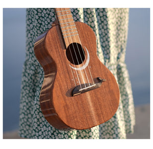 TODO Ukulele 23' Concert Whale Acacia Wood Full Solid + EQ (EQUALIZER)