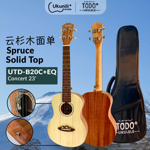 TODO Ukulele 23' Concert Spruce Solid Top + EQ (EQUALIZER)