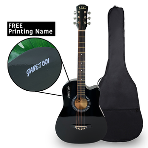 Nili Acoustic Guitar 38 inches  Black