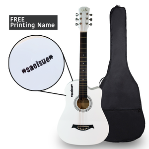 Nili Acoustic Guitar 38 inches  White