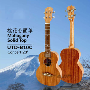 TODO Ukulele 23' Concert Mahogany Solid Top + EQ (EQUALIZER)