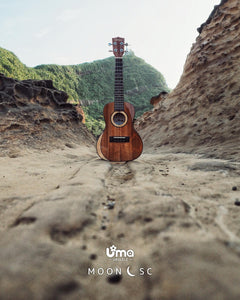 Uma Ukulele 23' Concert Solid Mahogany & Maple Top  UMA UK-MoonSC + EQ (EQUALIZER)