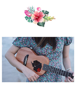 TODO Ukulele 23' Concert Fuso Flower Girl Acacia Wood Full Solid + EQ (EQUALIZER)