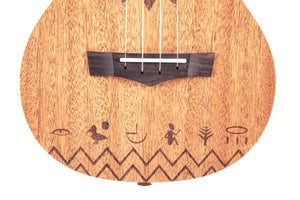 TODO Ukulele 23' Concert Mahogany Nile Design + EQ (EQUALIZER)